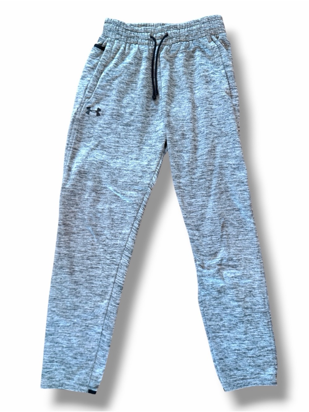Under Armour Sweatpants, Men's Fleece Loose Fit Sz Small Grey Pockets Drawstring